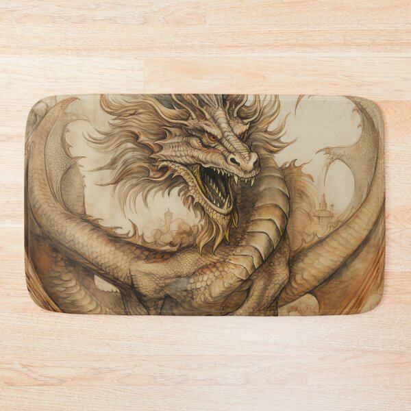 Item preview, Old Ancient Drawings of Dragons  designed and sold by BrandonArtWorld.