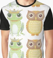 Frog & Owl Graphic T-Shirt