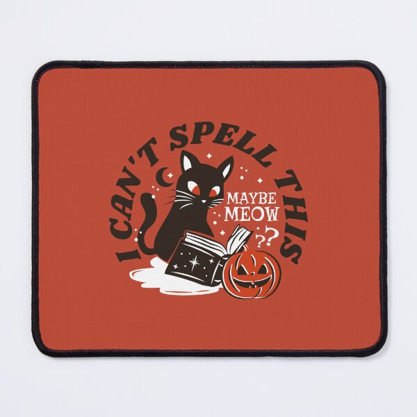 Item preview, I can't spell this, maybe meow. Meowgical Spelling - RPG Cat Wizard during Halloween designed and sold by Zanda-Nerd-Shop.