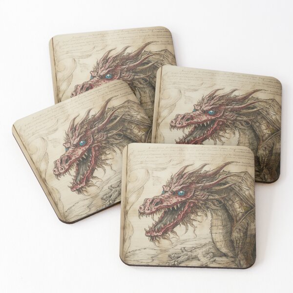 Item preview, Old Ancient Drawings of Dragons  designed and sold by BrandonArtWorld.