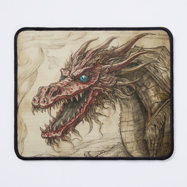 Item preview, Old Ancient Drawings of Dragons designed and sold by BrandonArtWorld.