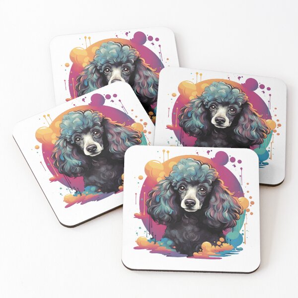 Item preview, Poodle Dog Super Colorful designed and sold by mydoglove.