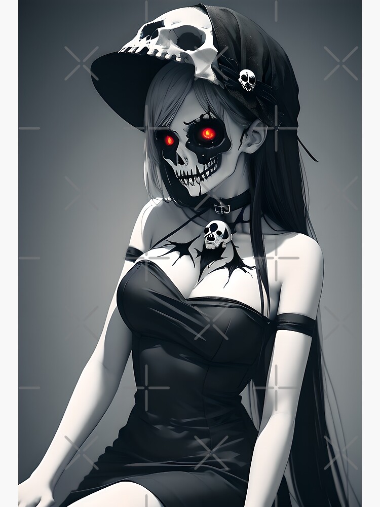 Goth Girl Gothic Aesthetic Skull Witch