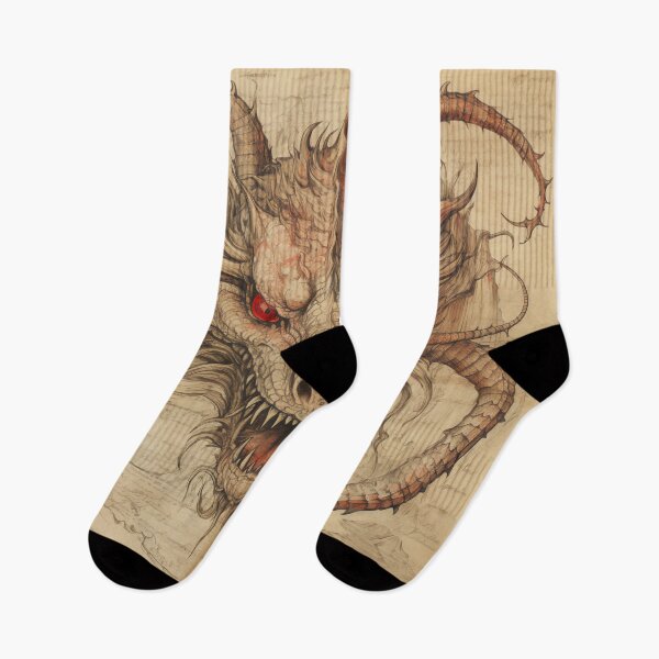 Item preview, Old Ancient Drawings of Dragons  designed and sold by BrandonArtWorld.