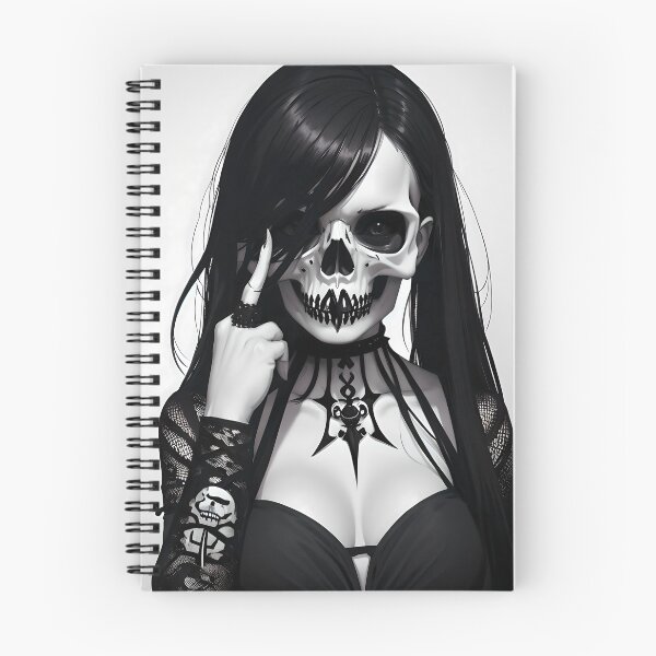 Item preview, Gothic Death's Embrace - Skull Woman with witch-like artifacts designed and sold by DarkCaldera.