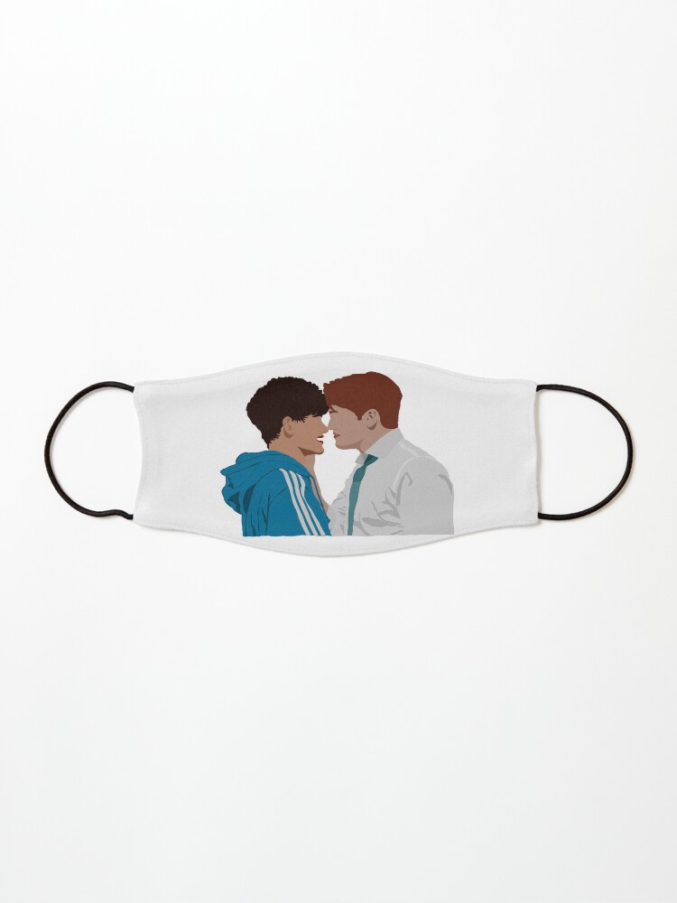 Thumbnail 1 of 5, Mask, Heartstopper - Nick and Charlie kiss in the door after prom designed and sold by ManoTV.