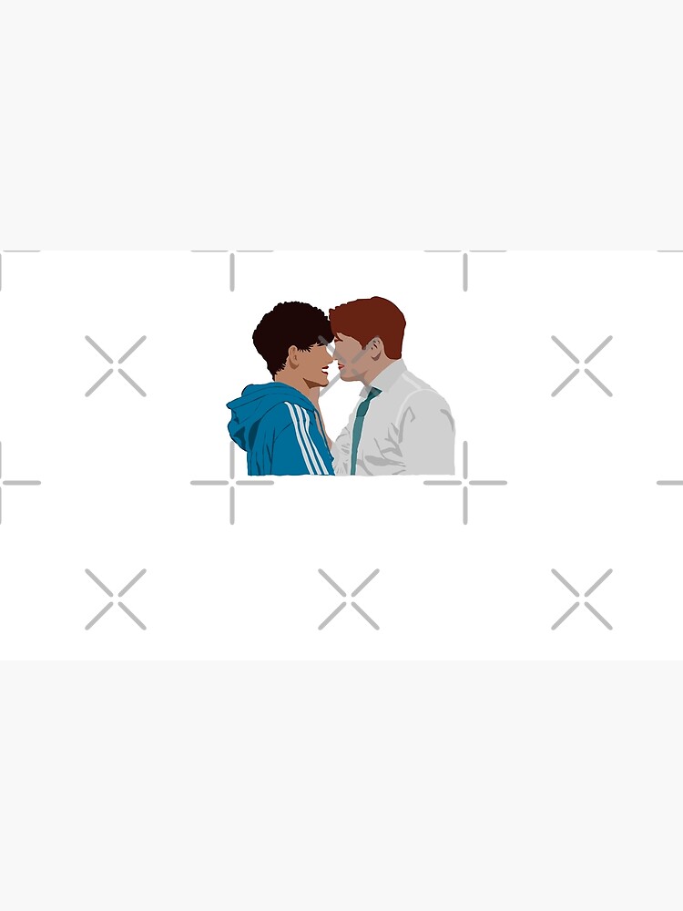 Thumbnail 6 of 6, Pet Bandana, Heartstopper - Nick and Charlie kiss in the door after prom designed and sold by ManoTV.
