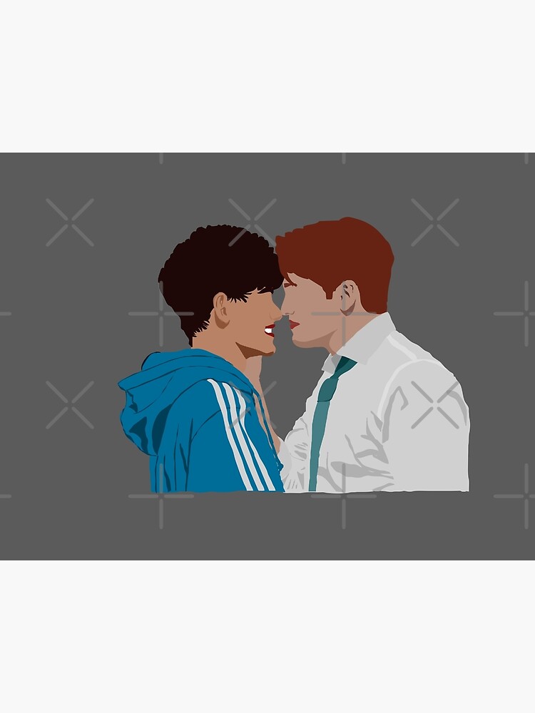 Thumbnail 5 of 5, Pet Mat, Heartstopper - Nick and Charlie kiss in the door after prom designed and sold by ManoTV.