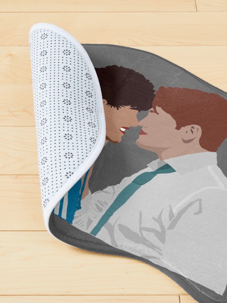 Thumbnail 4 of 5, Pet Mat, Heartstopper - Nick and Charlie kiss in the door after prom designed and sold by ManoTV.