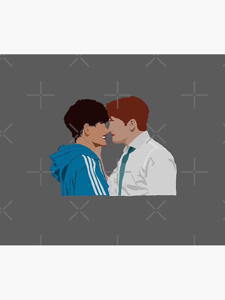 Thumbnail 6 of 6, Pet Blanket, Heartstopper - Nick and Charlie kiss in the door after prom designed and sold by ManoTV.
