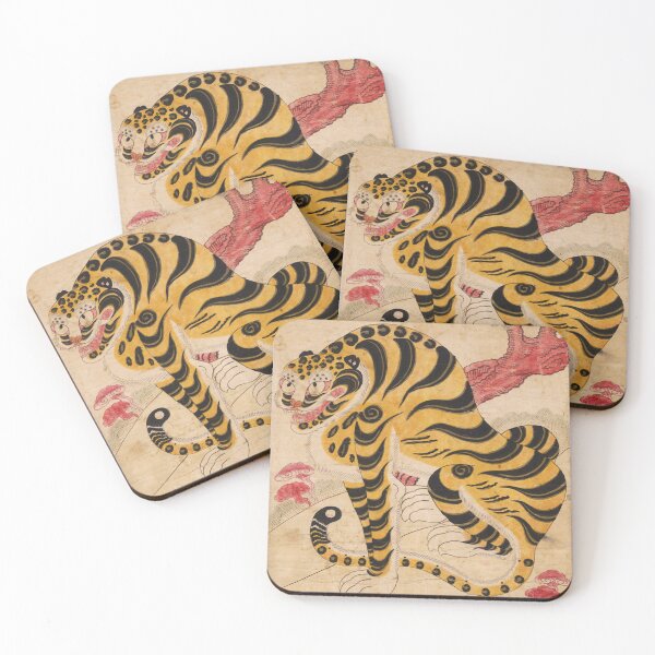 Item preview, Tiger art Korean art Home Decor for Animal Vintage Wall art Tiger painting designed and sold by allpalgo.