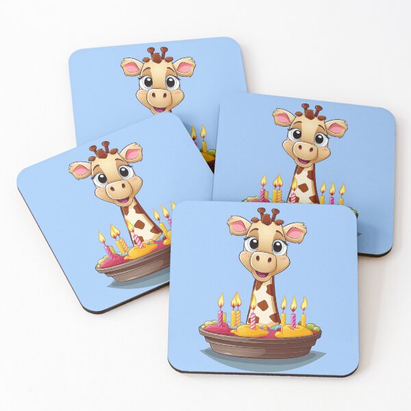 Item preview, Cute Giraffe With A Birthday Cake designed and sold by Molineriani.