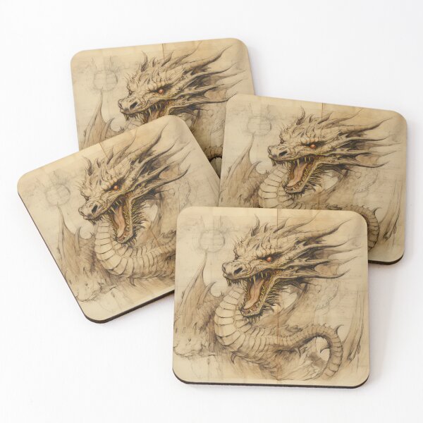 Item preview, Old Ancient Drawings of Dragons  designed and sold by BrandonArtWorld.