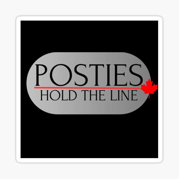 Posties Hold The Line Sticker