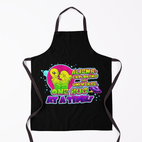 Item preview, Aliens exploring the universe, one hug at a time! - Alien/UFO design designed and sold by obedtheartist.
