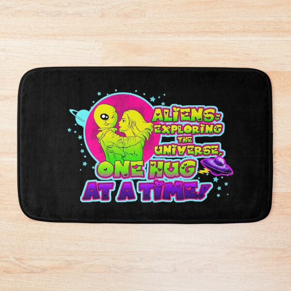 Item preview, Aliens exploring the universe, one hug at a time! - Alien/UFO design designed and sold by obedtheartist.