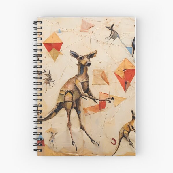 Item preview, "Kangaroos in Kinetic Flight: Kites and Kinship" designed and sold by Art-Vortex-fr.