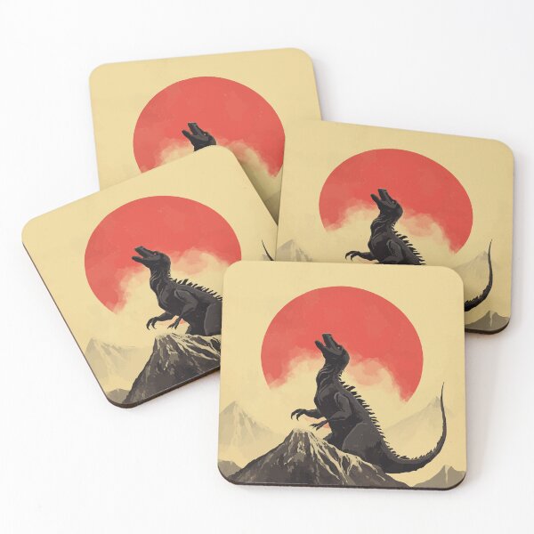 Item preview, Japanese minimalist dinosaur poster designed and sold by etherElric.