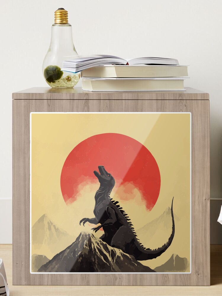 Japanese minimalist dinosaur poster - Dinosaur - Magnet
