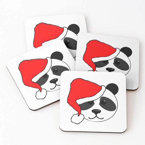 Item preview, Christmas Panda Emoji designed and sold by m2inspiration.