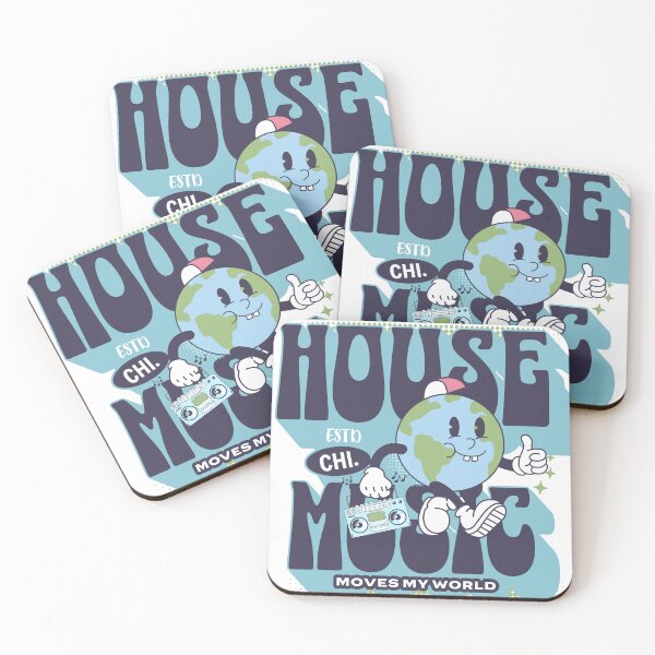 Item preview, HOUSE MUSIC  - Rocks My World (blue/green)  designed and sold by Discothreadz.