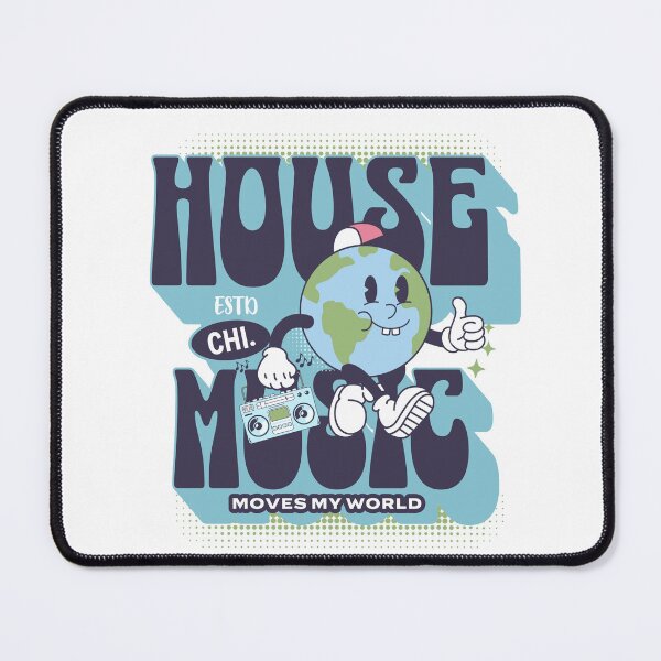 Item preview, HOUSE MUSIC  - Rocks My World (blue/green)  designed and sold by Discothreadz.