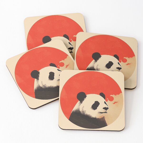 Item preview, Japanese minimalist panda poster designed and sold by etherElric.