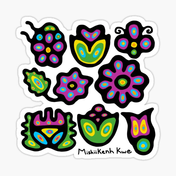 Odawa Florals Sticker