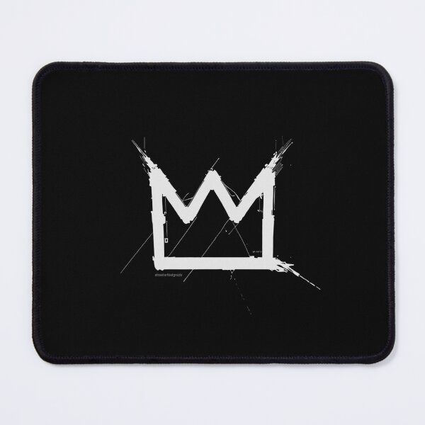 Item preview, Crown White on Black designed and sold by Street Art Belgrade.