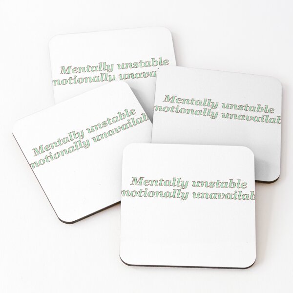 Item preview, mentally unstable emotionally unavailable designed and sold by Agapeart111.