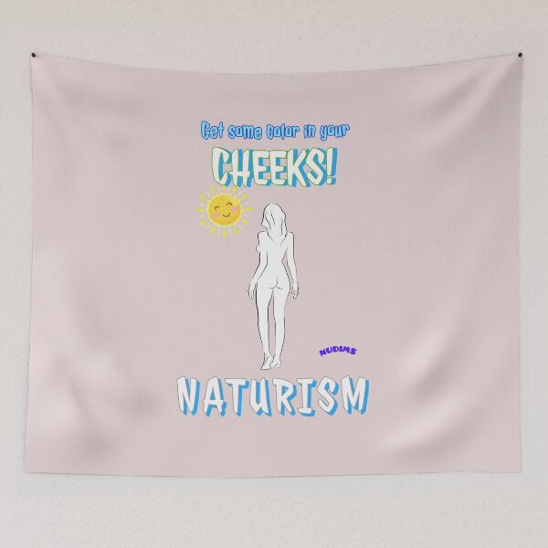 Item preview, Naturism. Get some color in your cheeks! F Silhouette bum designed and sold by NUDIMS.