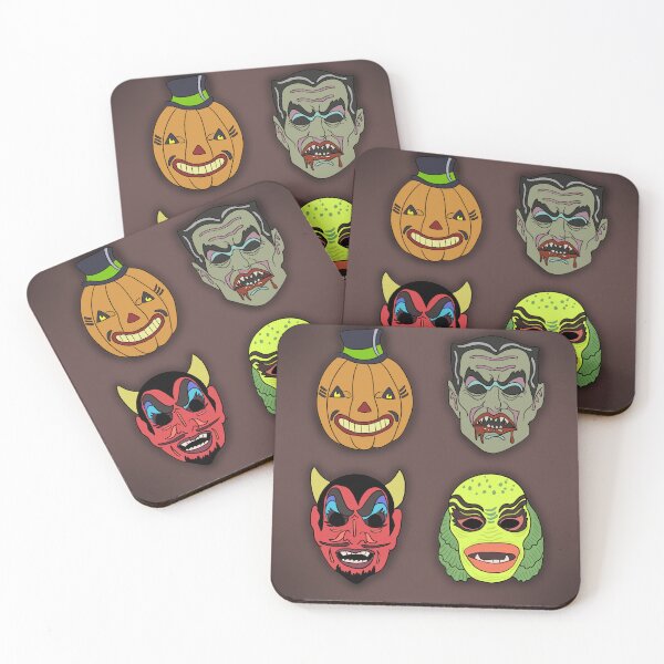Item preview, Retro Halloween Masks designed and sold by spookymulder.