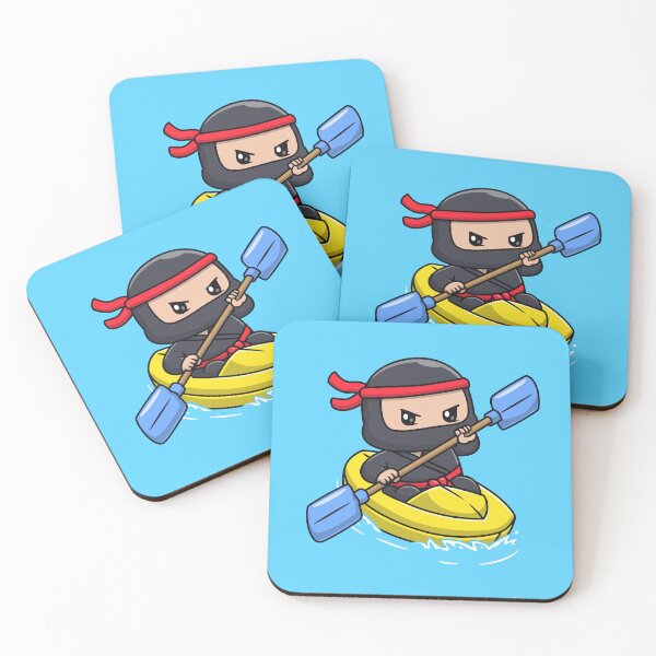 Item preview, Ninjaraft Adventure: Cute Ninja Riding the Rapids designed and sold by hjian8219.