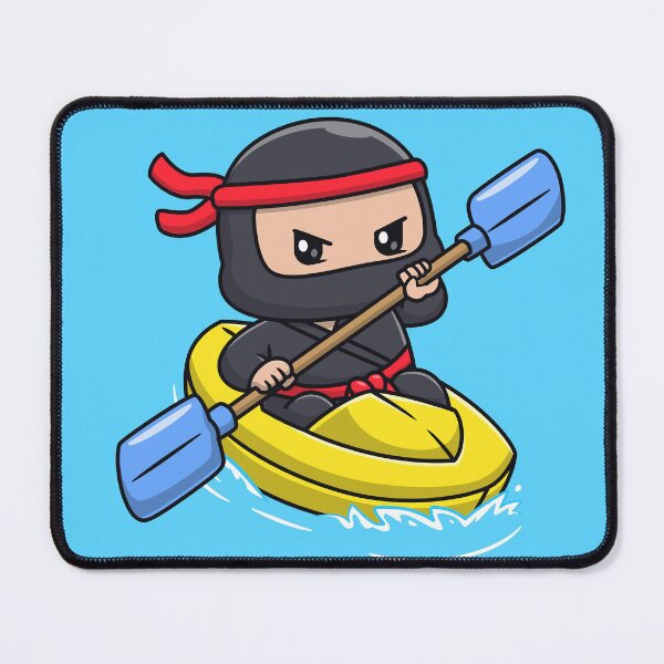 Item preview, Ninjaraft Adventure: Cute Ninja Riding the Rapids designed and sold by hjian8219.