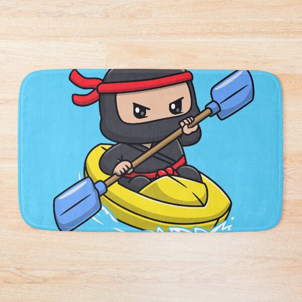 Item preview, Ninjaraft Adventure: Cute Ninja Riding the Rapids designed and sold by hjian8219.
