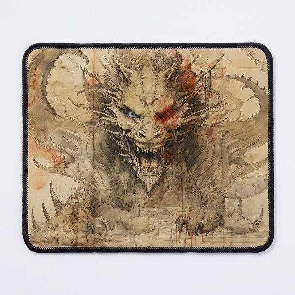 Item preview, Old Ancient Drawings of Dragons designed and sold by BrandonArtWorld.