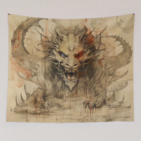 Item preview, Old Ancient Drawings of Dragons  designed and sold by BrandonArtWorld.