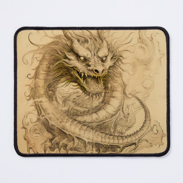 Item preview, Old Ancient Drawings of Dragons designed and sold by BrandonArtWorld.