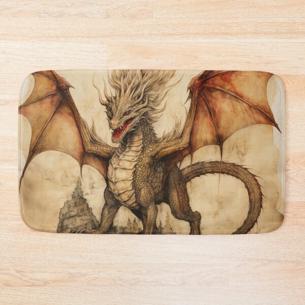 Item preview, Old Ancient Drawings of Dragons  designed and sold by BrandonArtWorld.