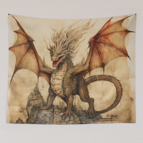 Item preview, Old Ancient Drawings of Dragons  designed and sold by BrandonArtWorld.