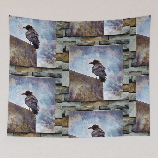 Item preview, Perched on a Rock Wall designed and sold by oh-bi-me.