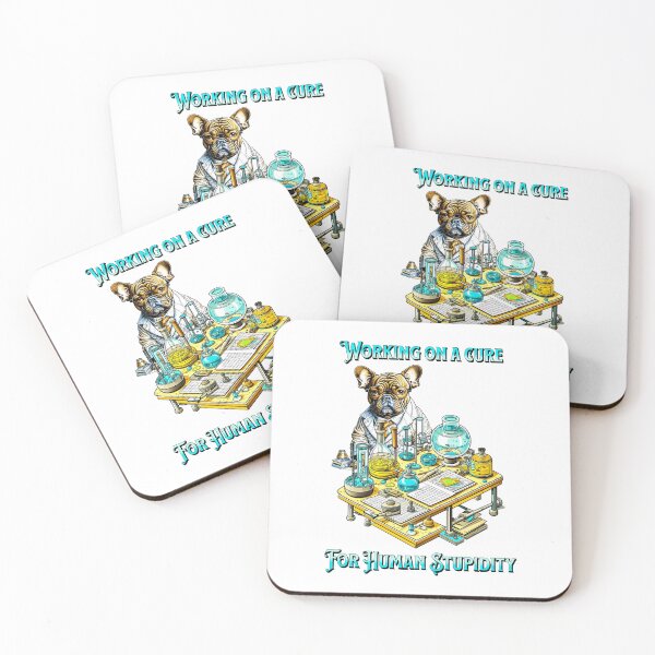 Item preview, Professor Bulldog Cure for Human Stupidity designed and sold by LighterLifeLove.