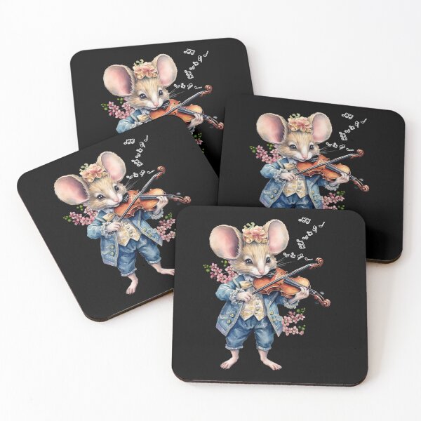 Item preview, Retro Violinist Girl Mouse designed and sold by Artbellachi.
