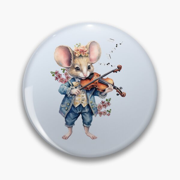 Item preview, Retro Violinist Girl Mouse designed and sold by Artbellachi.