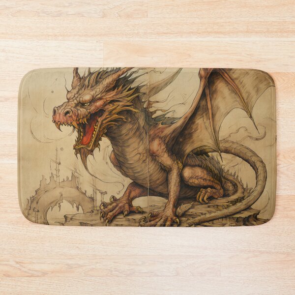 Item preview, Old Ancient Drawings of Dragons  designed and sold by BrandonArtWorld.