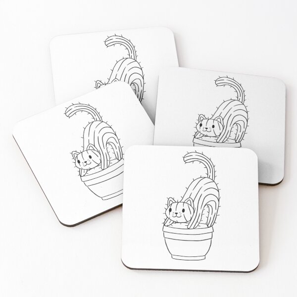 Item preview, Black and White Cat Cactus - "Catcus" designed and sold by ereardon0.