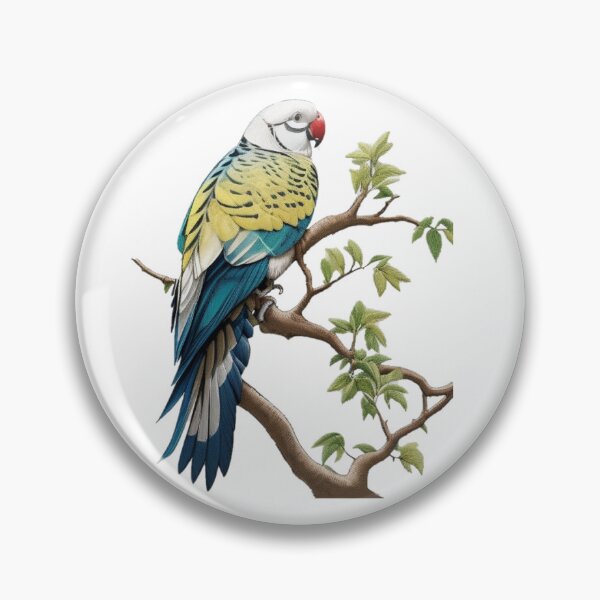 Item preview, The japanese embroidery parakeet designed and sold by Ramen-Tees.