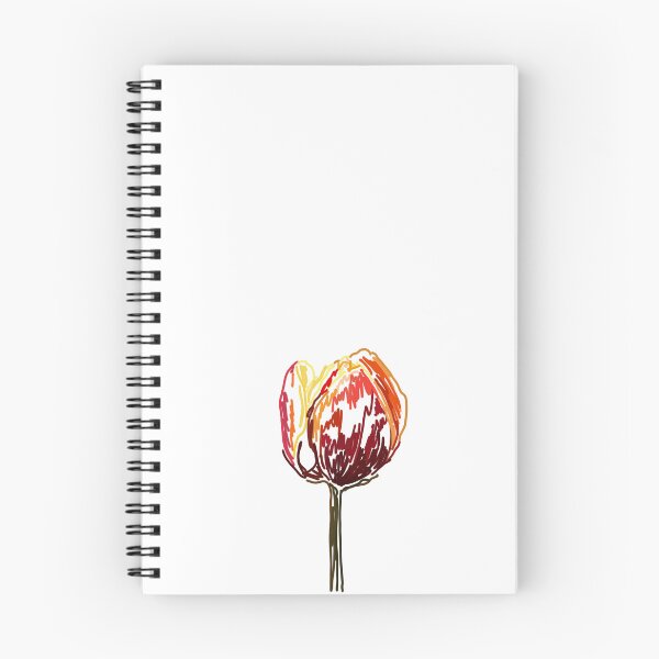 Artikelvorschau, Bunte rote Tulpen-Linienkunst entworfen und verkauft von AnnaE-Designs.