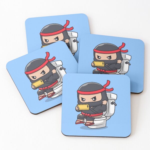 Item preview, Ninja Relaxation: Cute Cartoon Vector Icon designed and sold by hjian8219.