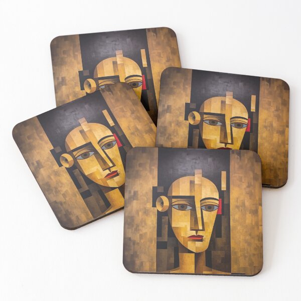 Item preview, Cubist Woman with Red Lips designed and sold by YoPedro.
